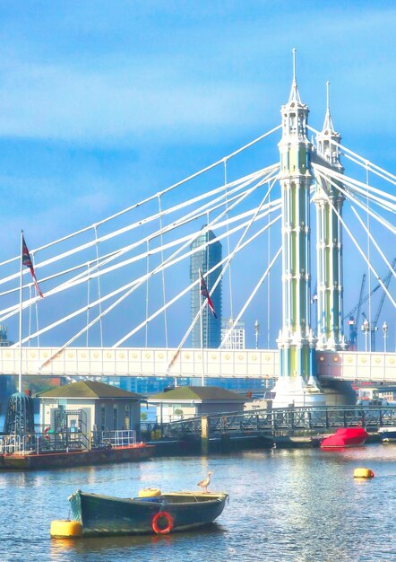 写真 テムズ川を渡るアルバート橋