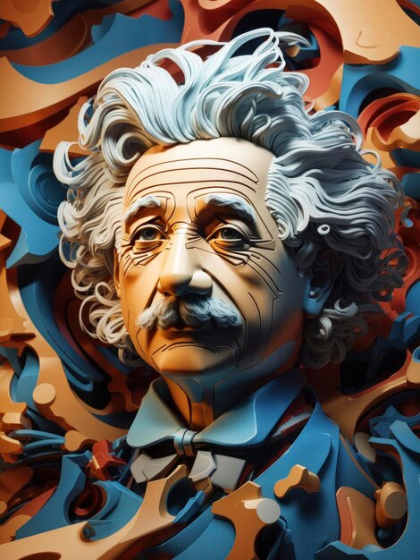 Albert einstein digital art