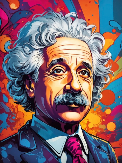 albert einstein digital art