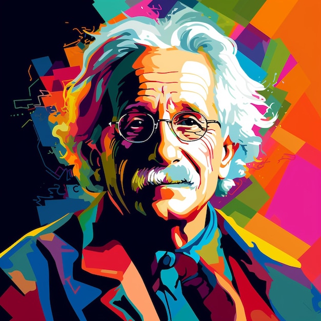 Albert Enstein Wpap 스타일 생성 AI