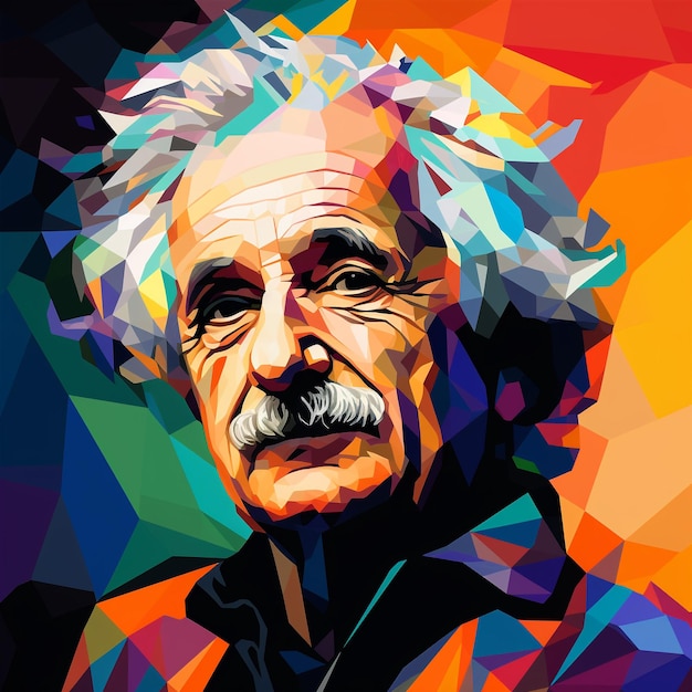 Albert Enstein Wpap 스타일 생성 AI