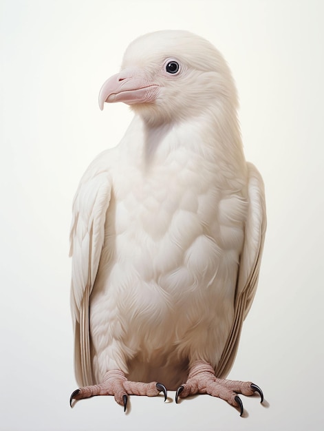 Albino white raven crow jackdaw kite cock duck domestic bird rare snowy