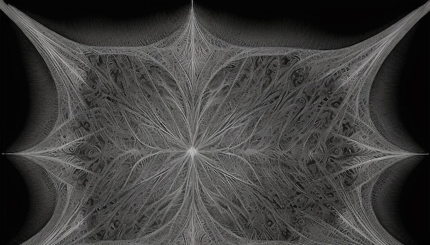 Albrecht Drer's Intricate Fractal Mythical Symmetry and Future Engineering Monochrome Abstract