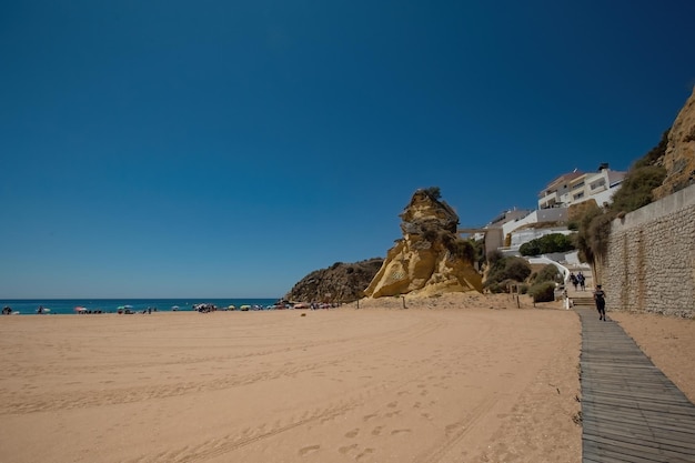 Albufeira strand luchtfoto Praia do Peneco Zuid-Portugal