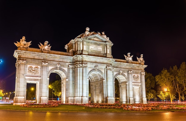 Alcala-poort van Madrid in Spanje