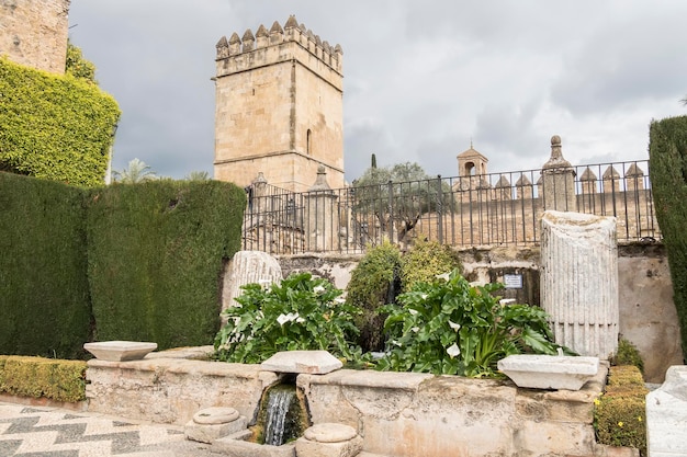 Alcazar de los Reyes Cristianos in Cordoba Spain