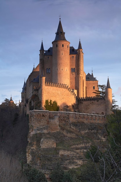 Foto alcazar kasteel van segovia paleis van de koningen van castilië