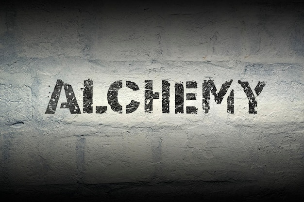 Alchemy word grunge