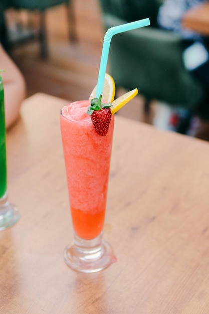 Alcohol cocktail drink on the table in restaurant