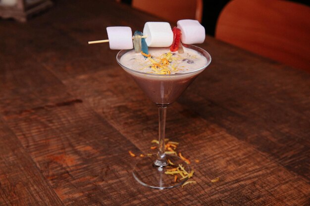 Alcohol cocktail drink on the table in restaurant