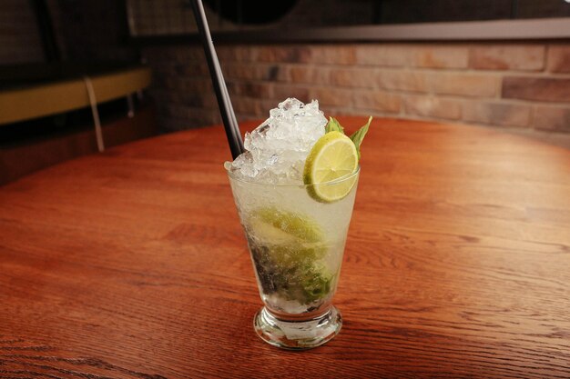 Alcohol cocktail drink on the table in restaurant