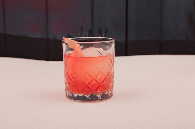 alcohol cocktail drink on the table in restaurant