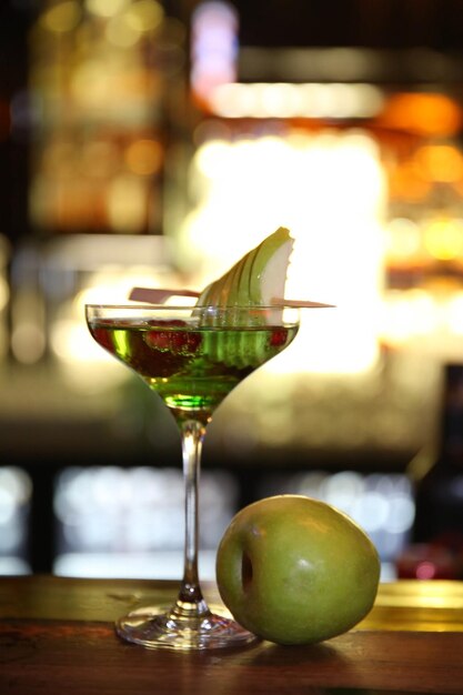 Alcohol cocktail drink on the table in restaurant