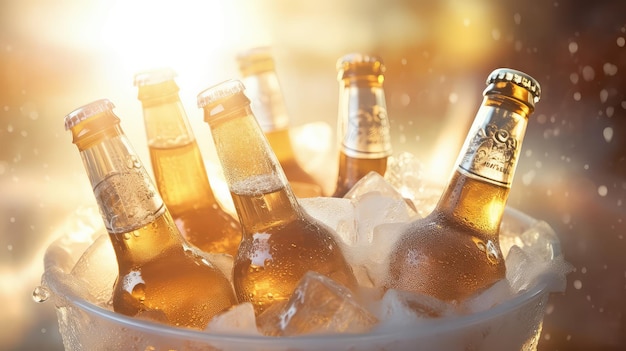 Photo alcohol cold beer drink ice