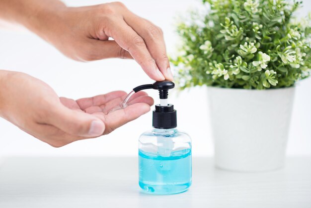 Alcohol gel for hand sanitize