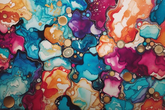 Alcohol ink abstract background