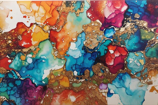 Alcohol ink abstract texture part of original painting