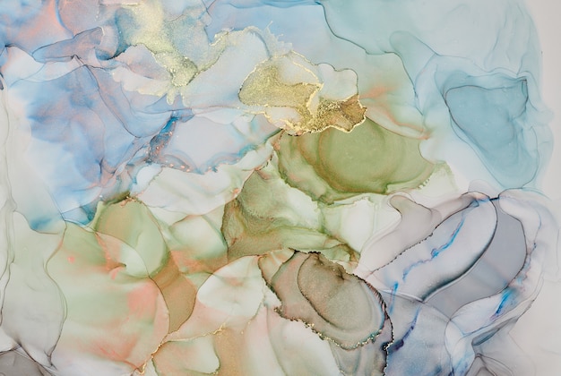 Alcohol ink colors translucent Abstract multicolored marble texture background