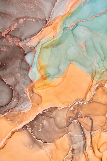 Alcohol ink colors translucent Abstract multicolored marble texture background