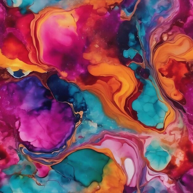 Alcohol ink colors translucent abstract multicolored marble texture background