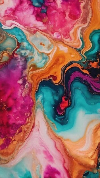 Alcohol ink colors translucent abstract multicolored marble texture background