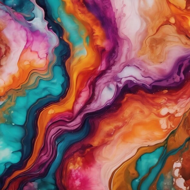 Alcohol ink colors translucent abstract multicolored marble texture background