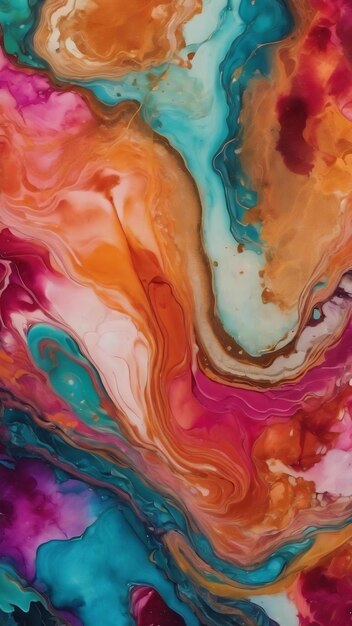 Alcohol ink colors translucent abstract multicolored marble texture background