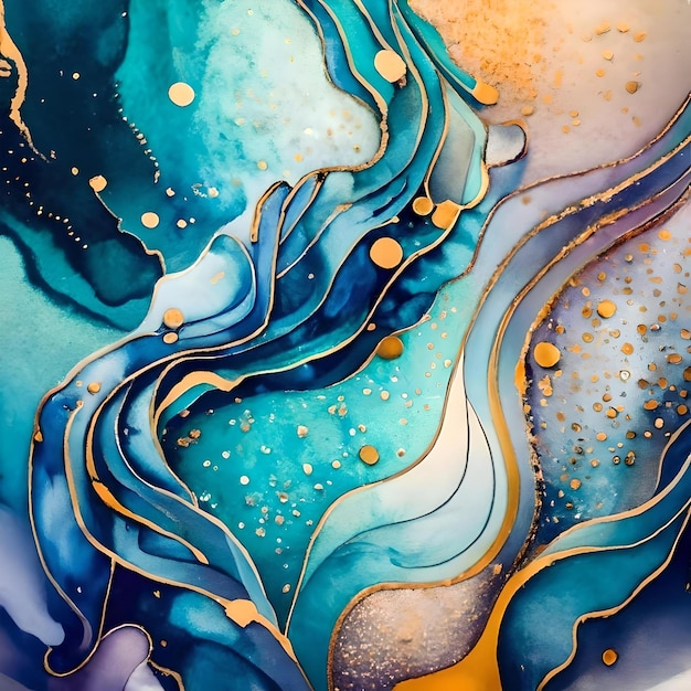 Alcohol ink galaxy amazing realistic background