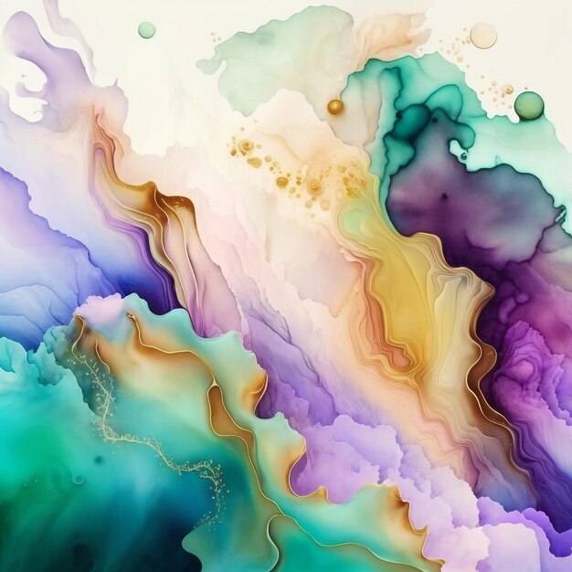 Alcohol Ink Pastel Background