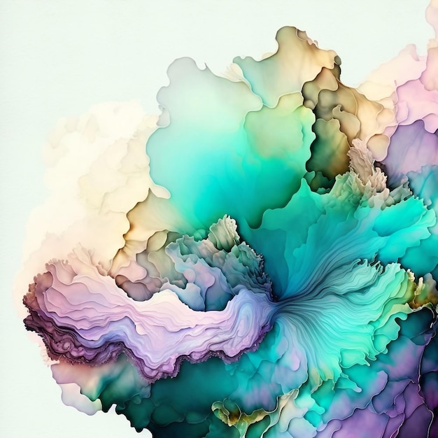 Alcohol Ink Pastel Background