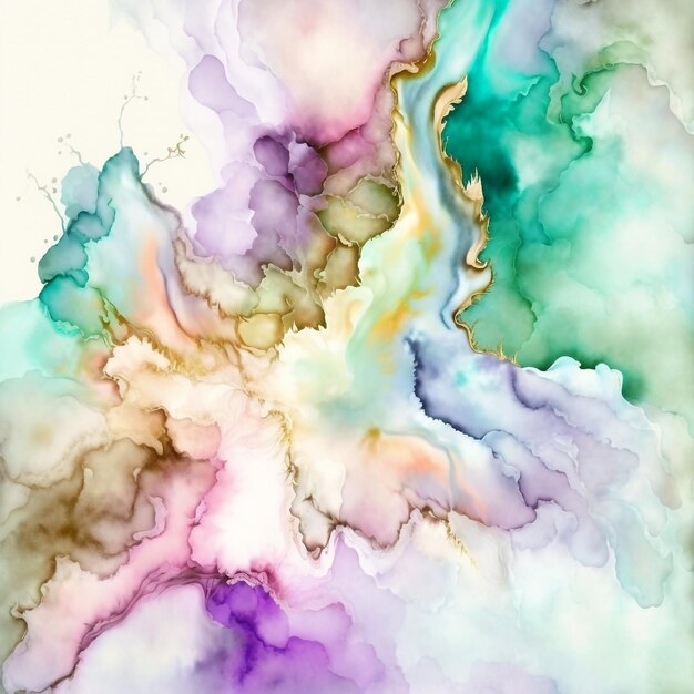 Alcohol Ink Pastel Background