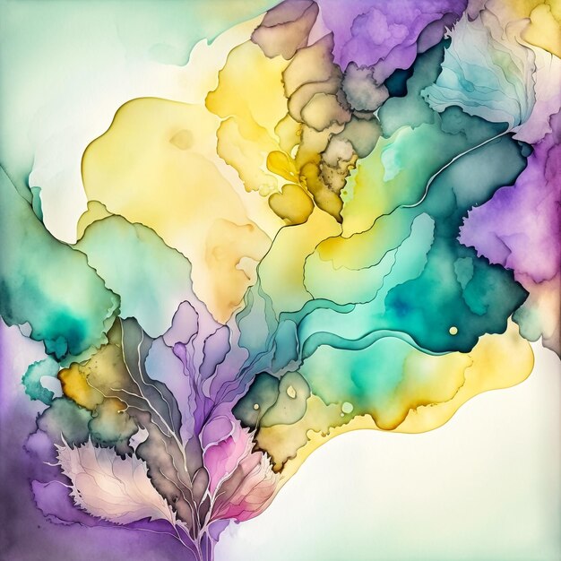 Alcohol Ink Pastel Background