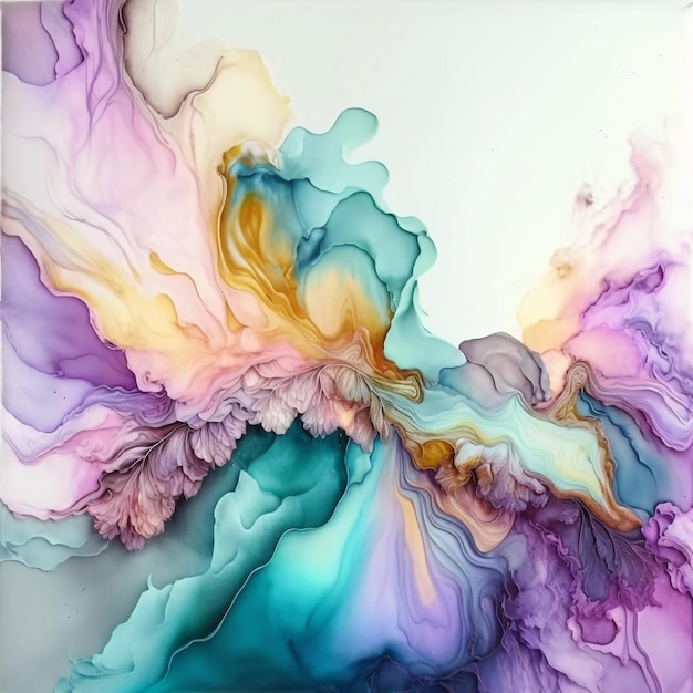 Alcohol Ink Pastel Background