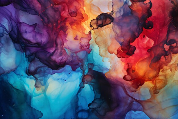 Photo alcohol ink texture background alcohol texture background colorful alcohol texture background vibrant fluid alcohol texture alcohol art ai generative