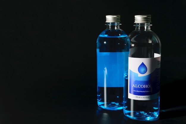 Foto alcol per proteggere dal virus corona