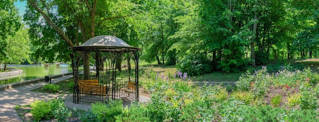 Alcove in the Liberty park of Odessa Ukraine