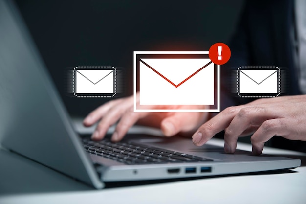alert email inbox and spam virus