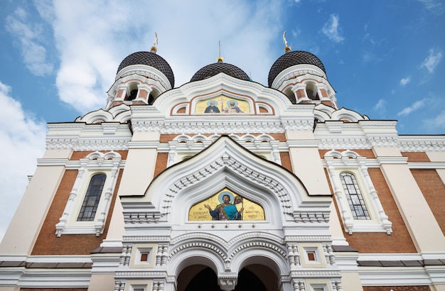 Alexander Nevski-kathedraal in de middeleeuwse stad van Tallinn, Estland.