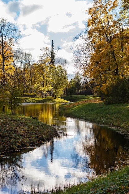 Alexander Park in autumn in October Background