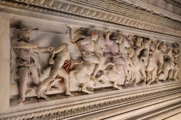 Alexander Sarcophagus in Istanbul Archaeology Museum Istanbul Turkey