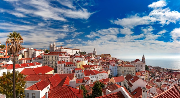 Alfama at night, Lisbon, Portugal