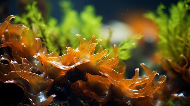 algae on the seabed