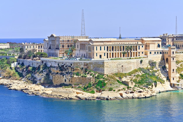 Algemeen beeld van Kalkara Palace Villa Bighi in Malta, Grand Harbour.