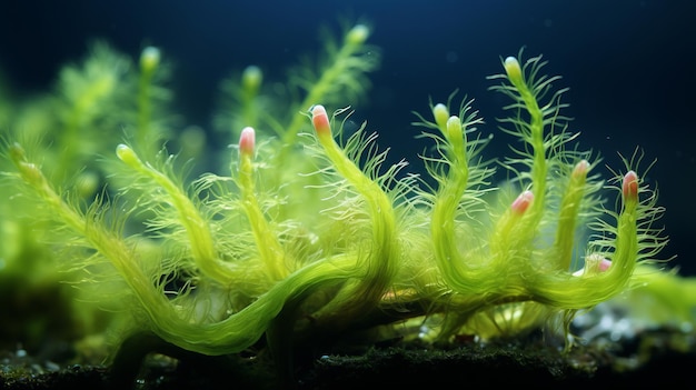 Foto algen op de zeebodem