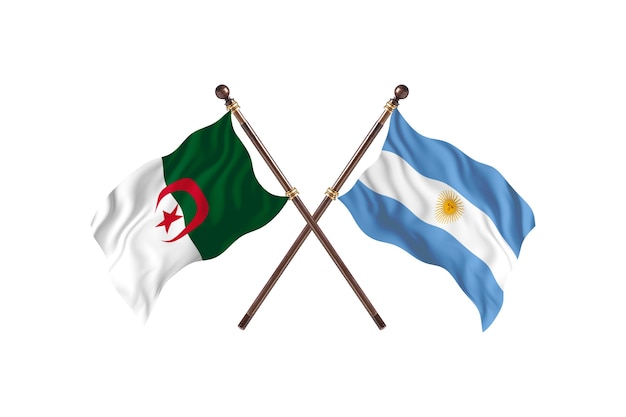 Algeria versus Argentina Two Flags