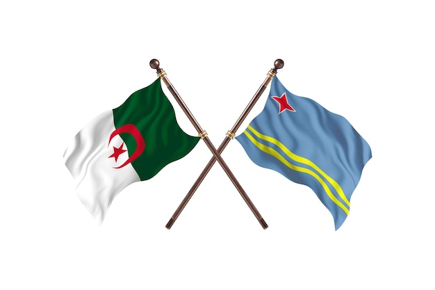 Algeria versus Aruba Two Flags