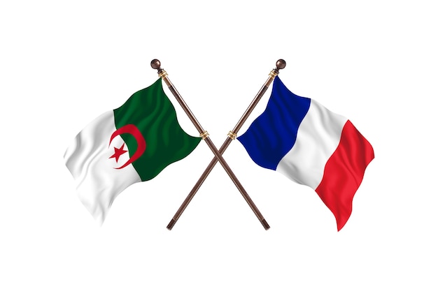 Algeria versus France Two Flags