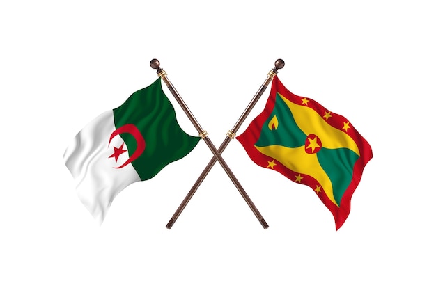 Algeria versus Grenada Two Flags