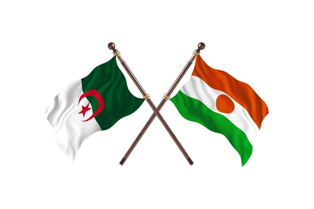 Algeria versus Niger Two Flags