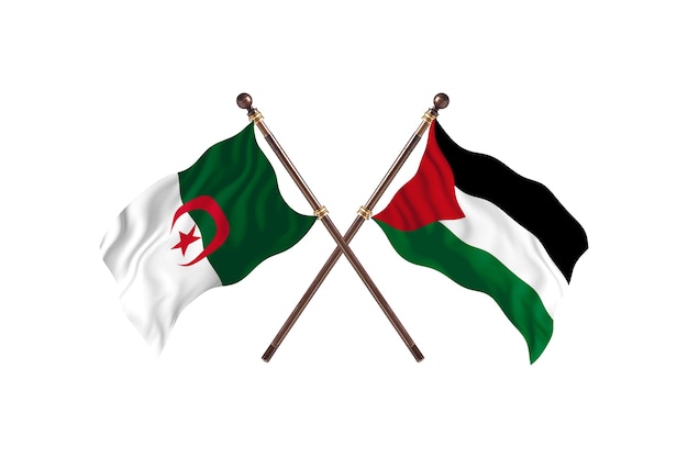 Algeria versus Palestinian Two Flags